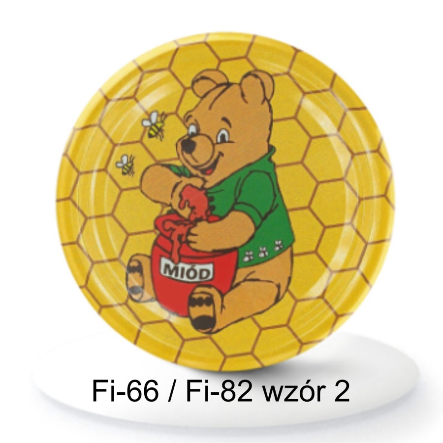Zakrętka z motywem miodowym - Fi-82 - wzór 2