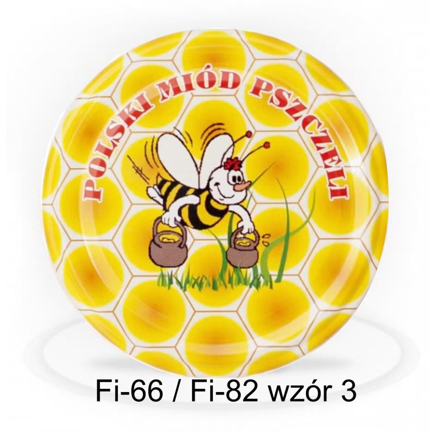 Zakrętka z motywem miodowym - Fi-82 - wzór 3
